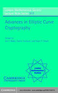Image of Advances in Elliptic Curve Cryptography