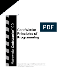 Image of CodeWarrior Principles of Programming