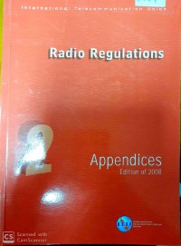 Image of Radio Regulations 2 : Appendices Edition of 2008