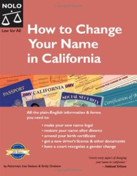 Image of How to Change Your Name in California, 11th edition