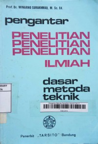 Image of Pengantar Penelitian Ilmiah