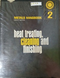 Image of Metals Handbook 8th Edition Vol. 2 Heat Treating, Cleaning, And Finishing