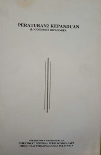 Image of Peraturan Kepanduan (Loodsdienst Bepalingen)