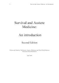 Image of Survival and Austere Medicine : An introduction