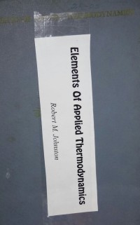 Image of Elements Of Applied Thermodynamics
