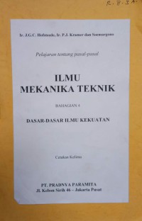 Image of Ilmu Mekanika Teknik : Dasar - Dasar Ilmu Kelautan Bag. 4