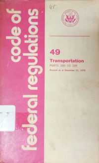 Image of Code Of Federal Regulations