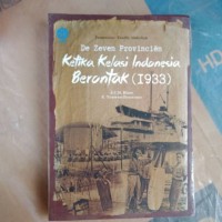 De zeven provincien: ketika kelasi Indonesia berontak (1933)