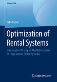 Image of Optimization of Rental Systems Queuing Loss Theory for the Optimization of Cargo Vehicle Rental Systems